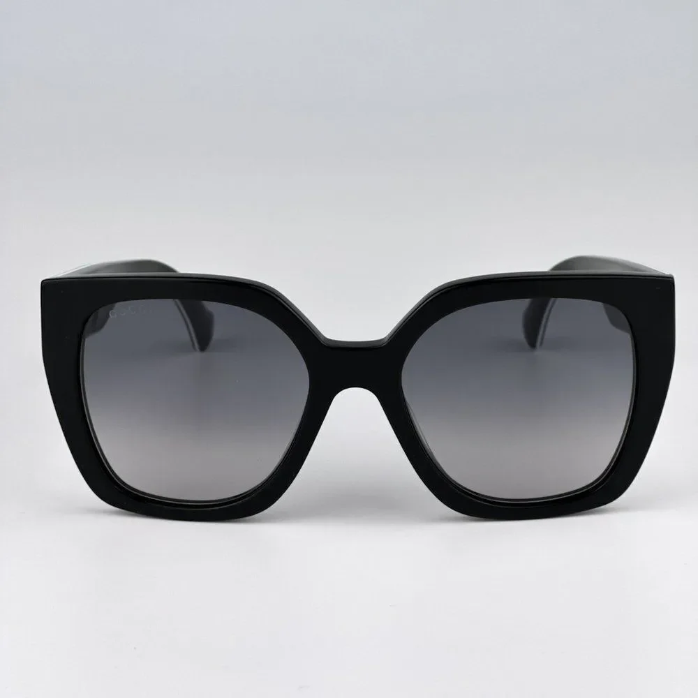 NEW Gucci GG1300S 004 Black Gray Gradient Square Women Sunglasses GG 1300S